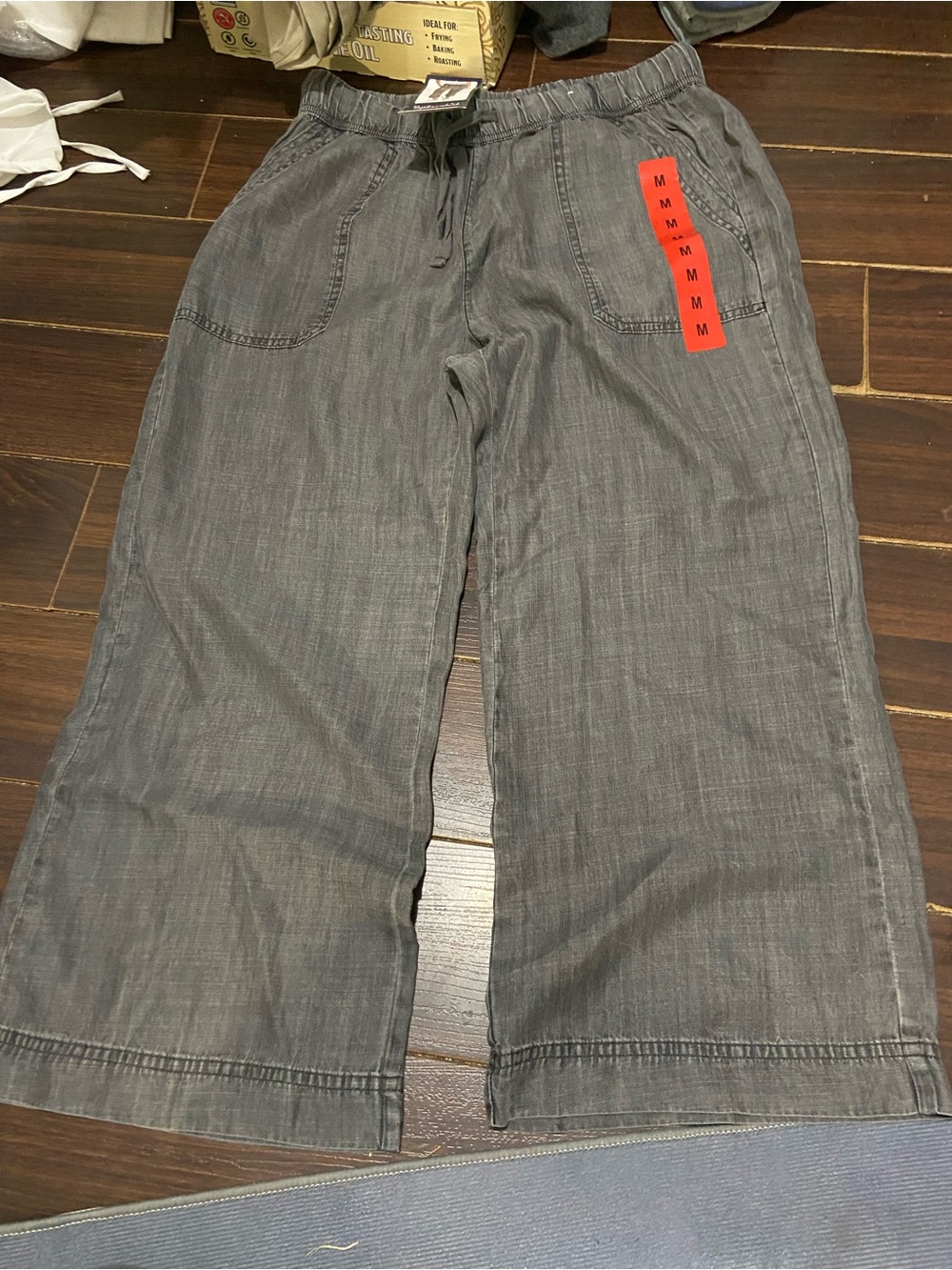 Splendid Women's Wide Leg Crop Pant NWT M Black - Picture 10 of 12